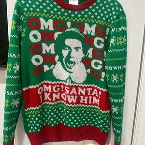 ELF ugly Christmas sweater in a men’s large.